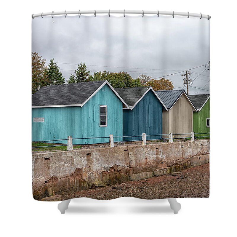 Victoria By The Sea Shower Curtain featuring the photograph Victoria by the Sea, PEI by Bob Doucette