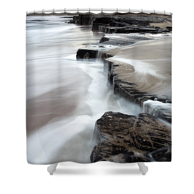Scenics Shower Curtain featuring the photograph View Of Bamburgh Castle by David Clapp
