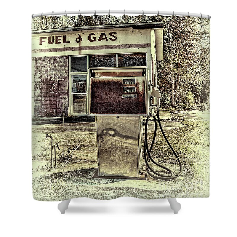Georgia Shower Curtain featuring the photograph Waiting for Fuel by Lenore Locken