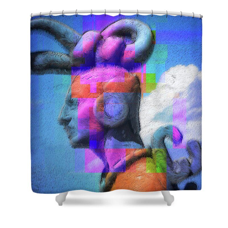 Warrior Shower Curtain featuring the photograph Warrior by Skip Hunt
