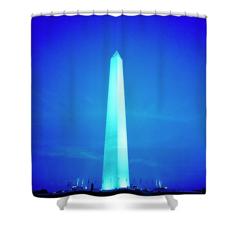Washington Monument Shower Curtain featuring the photograph Washington Memorial by Silvia Otte