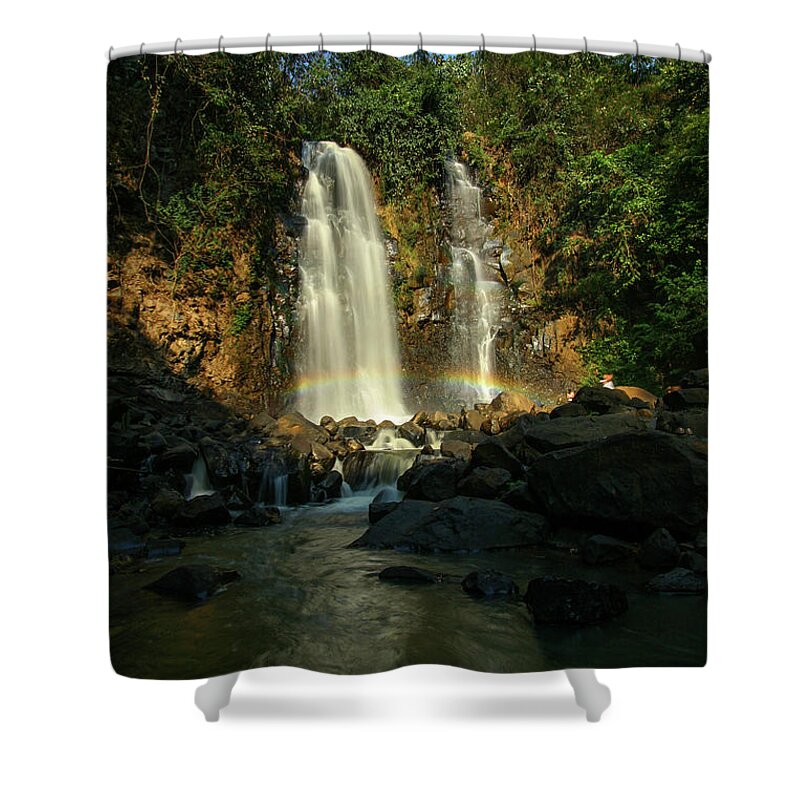 Water Shower Curtain featuring the photograph Waterfall by Irman Andriana