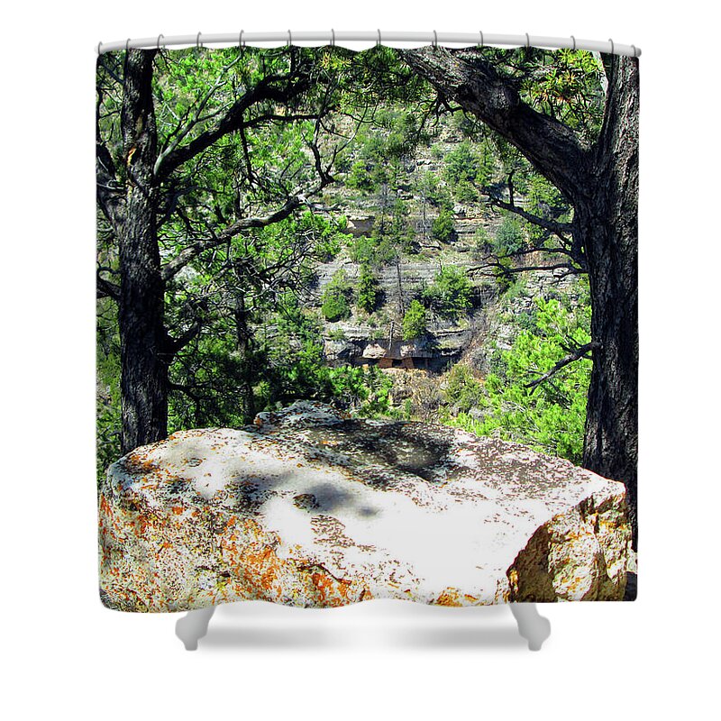 Grand Canyon Shower Curtain featuring the photograph Welcome by Ilia -