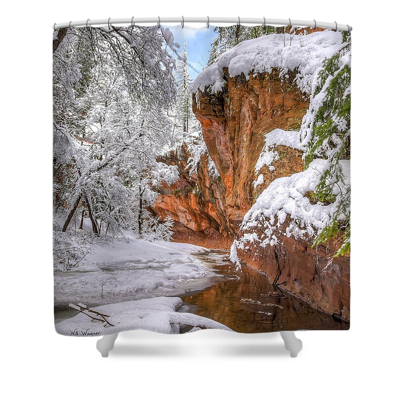 Arizona Shower Curtain featuring the photograph West Fork 2 by Will Wagner