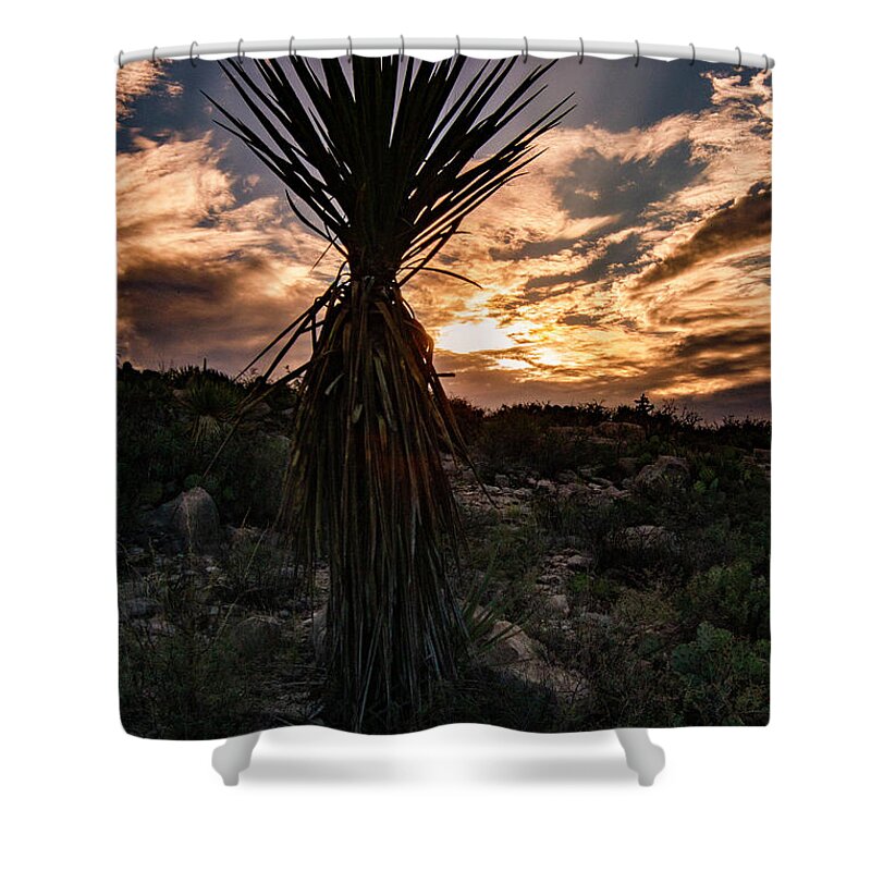 Photo Shower Curtain featuring the photograph West Texas sunset by Jason Hughes