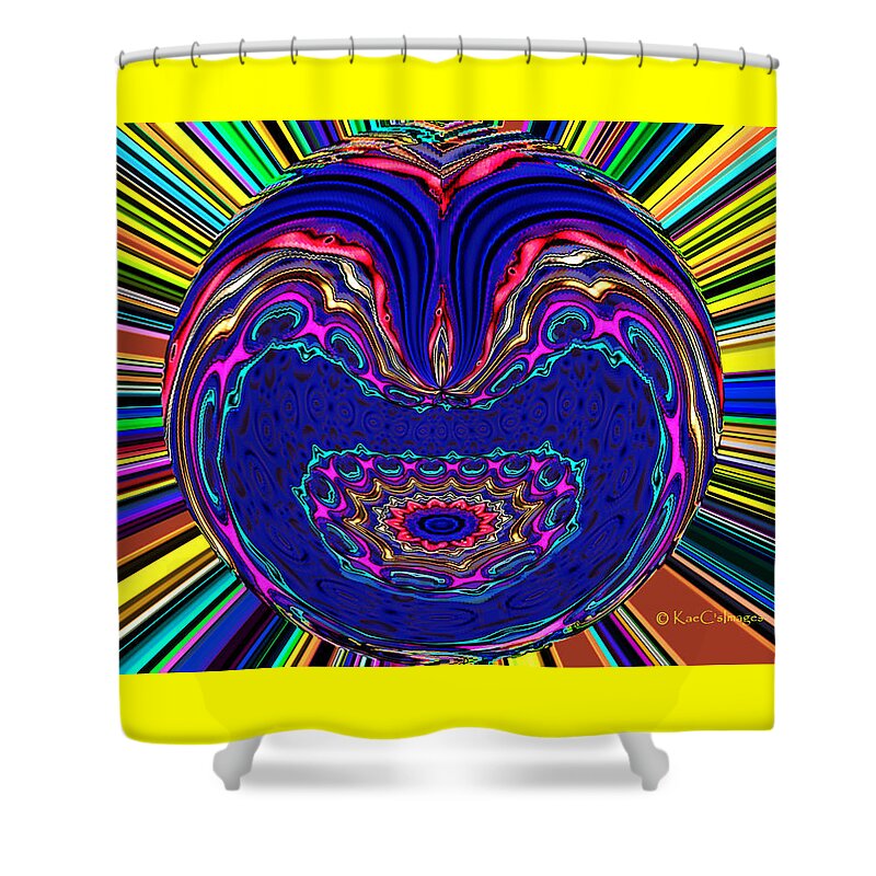 Sunburst Shower Curtain featuring the digital art What do You See? by Kae Cheatham
