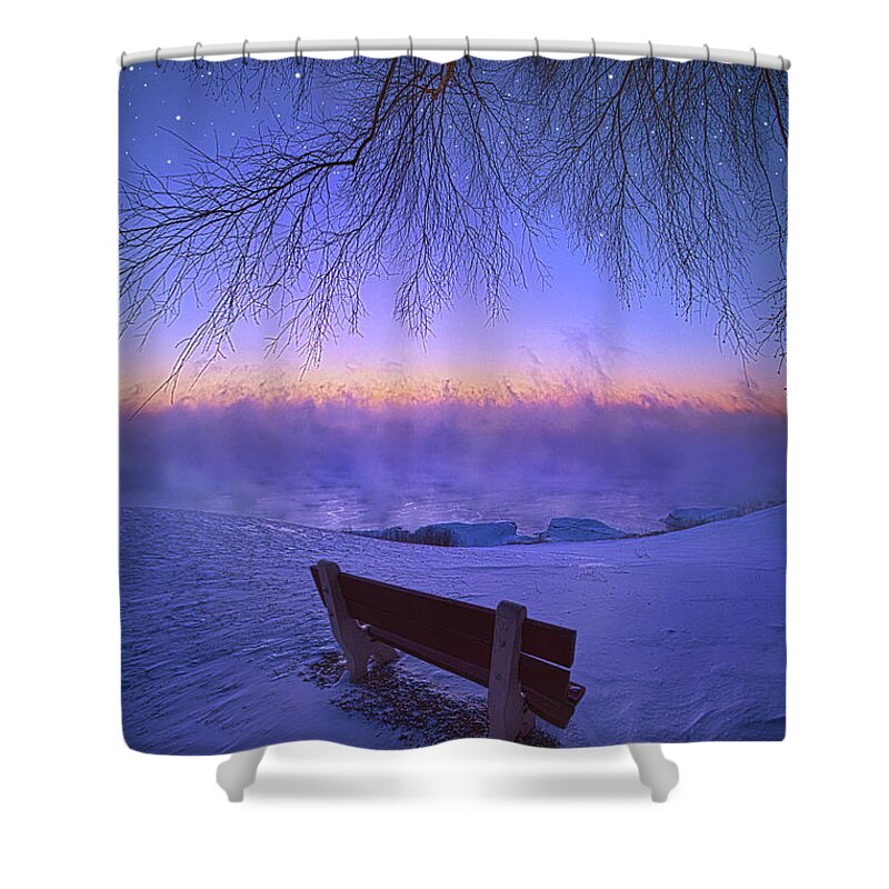 Season Shower Curtain featuring the photograph When You Wish Upon A Star by Phil Koch