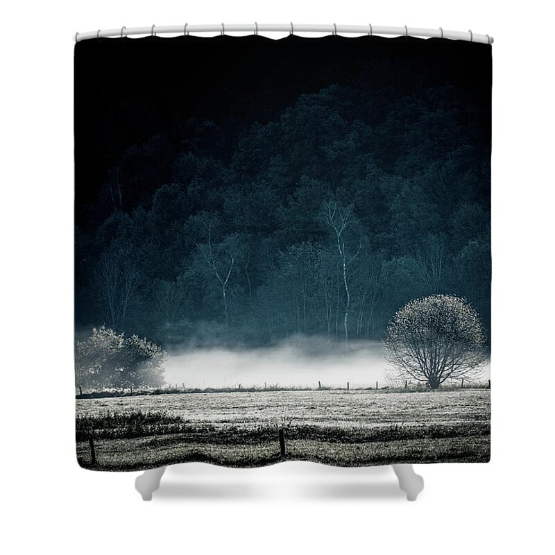 Landscape Shower Curtain featuring the photograph White Mist by Philippe Sainte-Laudy
