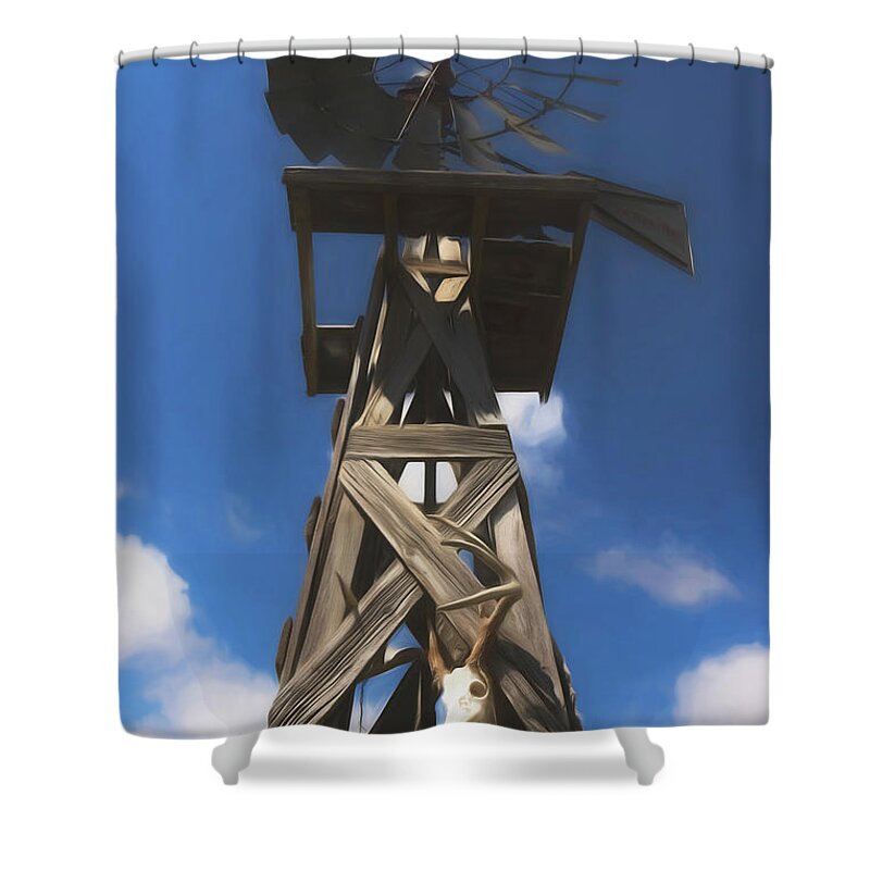 Kansas Shower Curtain featuring the photograph White-tail Deer 016 by Rob Graham
