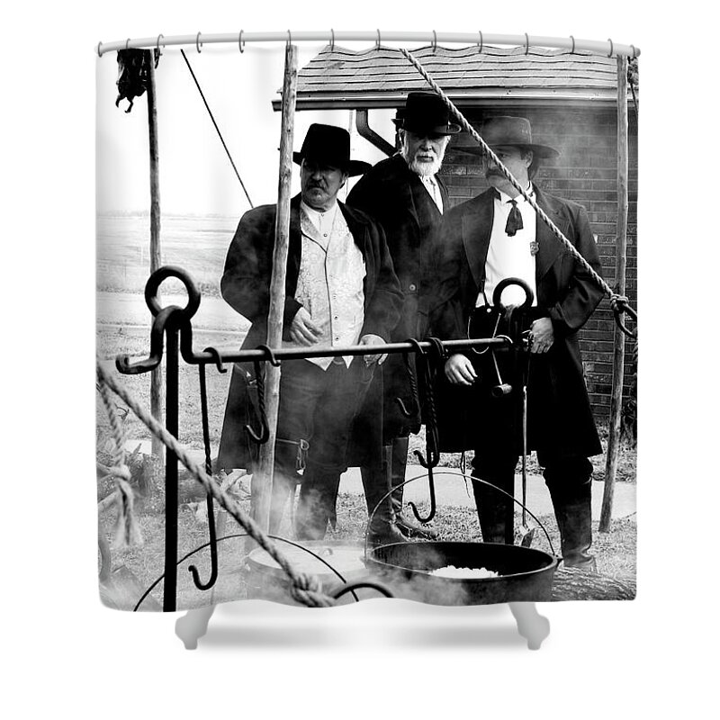 Wild West Shower Curtain featuring the photograph Wild Wild West Trio by Toni Hopper