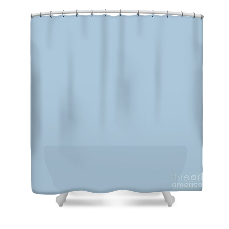 Winter Blue Solid Color For Home Decor Blankets And Pillows Shower Curtain featuring the digital art Winter Blue Solid Color for Home Decor Blankets and Pillows by Delynn Addams