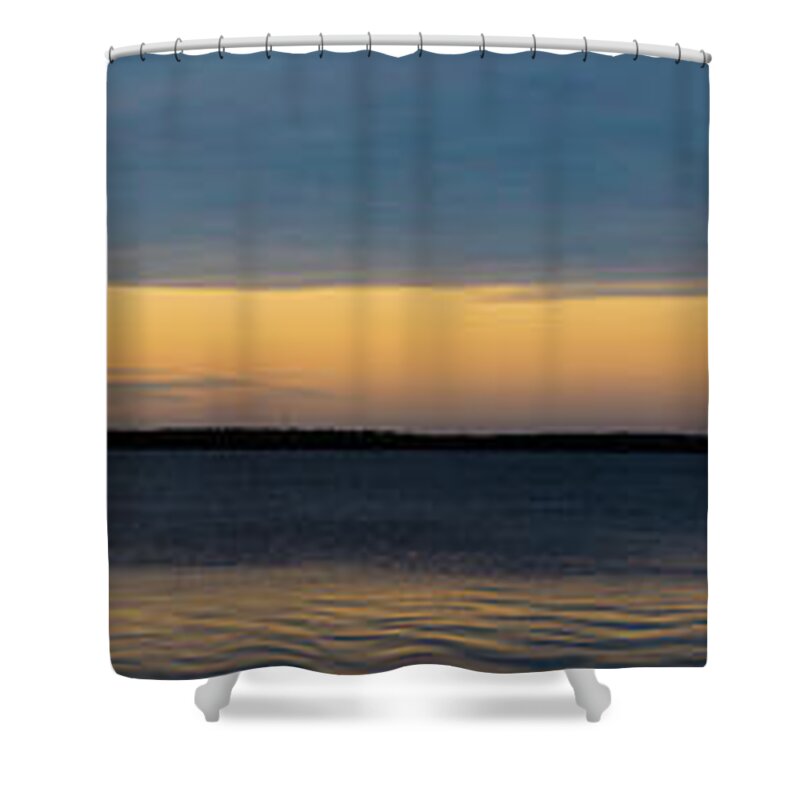 Alabama Shower Curtain featuring the photograph Wolf Bay Sunset by James-Allen