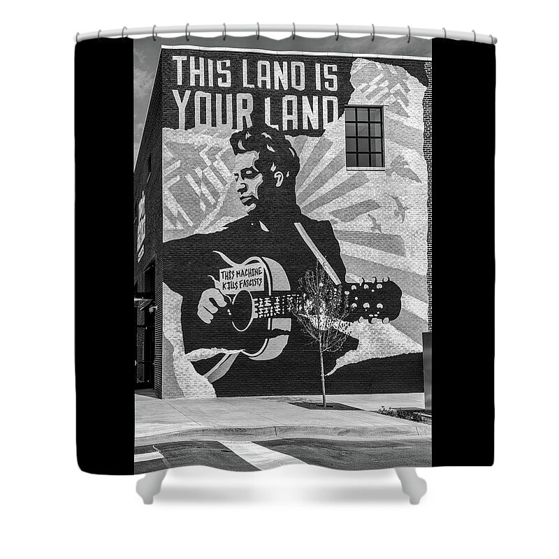 Oklahoma Shower Curtain featuring the photograph Woody Guthrie Center by Bert Peake