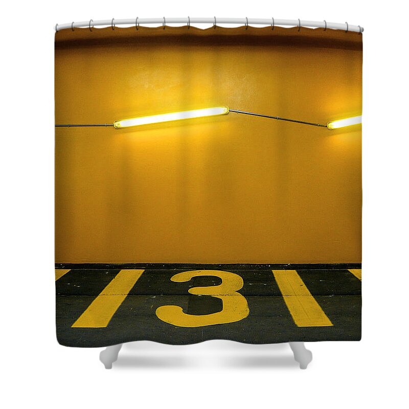 Empty Shower Curtain featuring the photograph Yellow IIi - Jaune IIi by Stéfan Le Dû