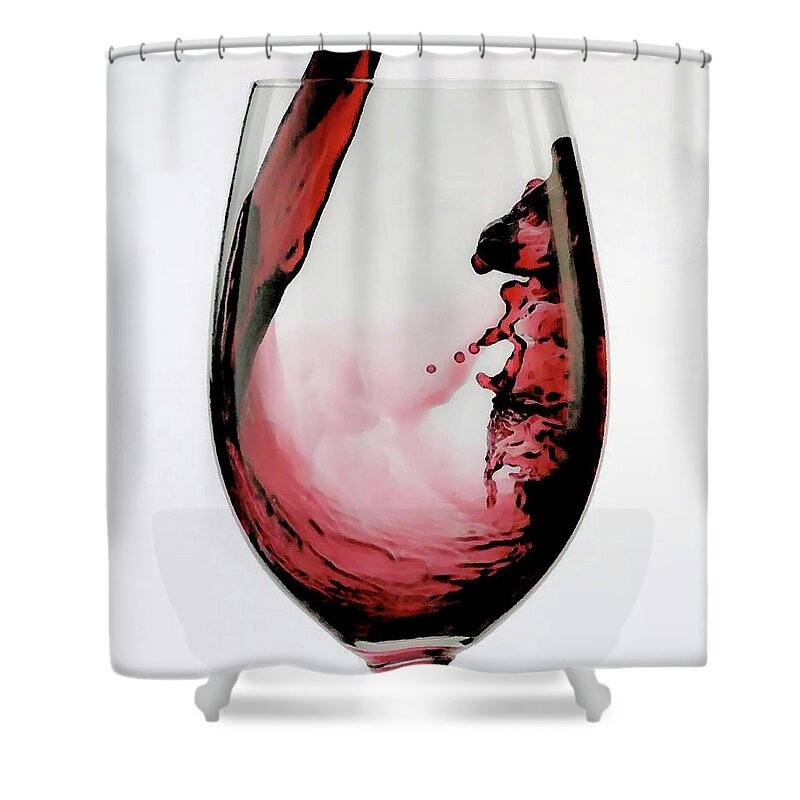 Wine Shower Curtain featuring the photograph Yes Please by Billy Knight