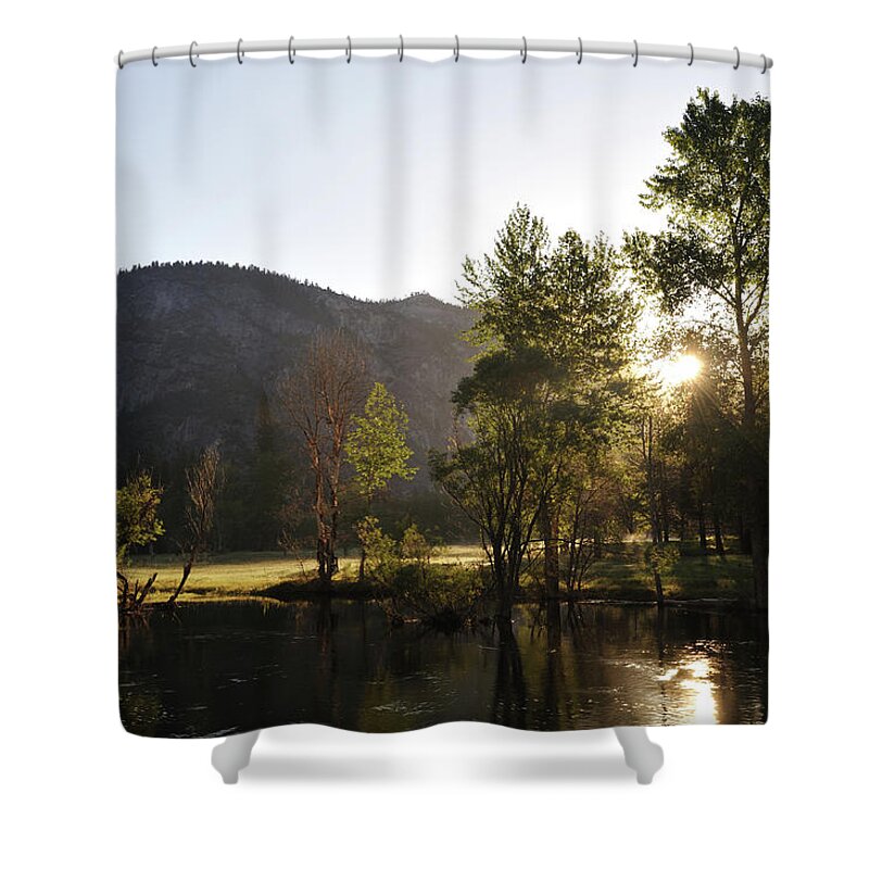 Scenics Shower Curtain featuring the photograph Yosemite National Park by Aimintang