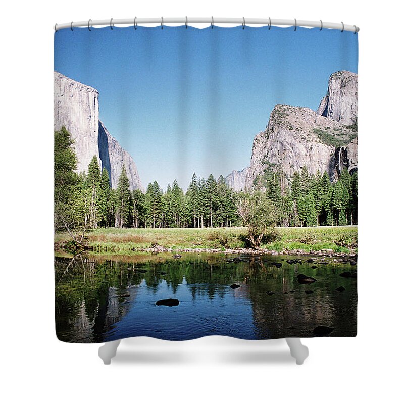 Scenics Shower Curtain featuring the photograph Yosemite National Park by Maxlevoyou