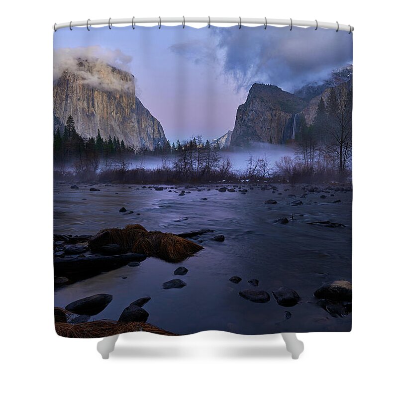 Yosemite Shower Curtain featuring the photograph Yosemite Valley Floor by Jon Glaser