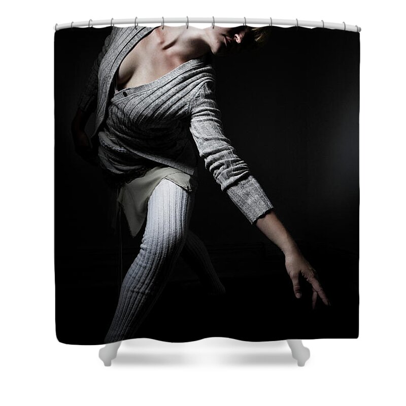 Ballet Dancer Shower Curtain featuring the photograph Young Woman Performing Ballet by Win-initiative/neleman