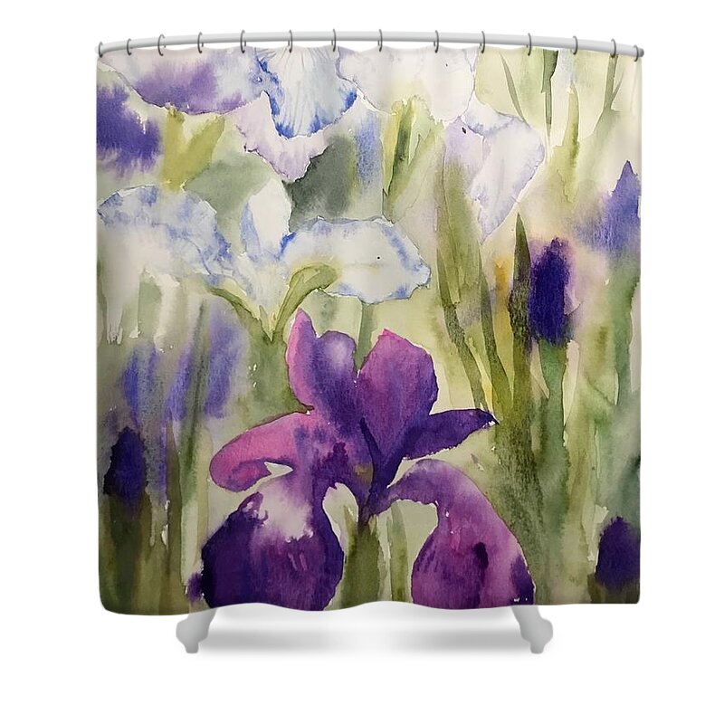 3312020 Shower Curtain featuring the painting 3312020 #2 by Han in Huang wong