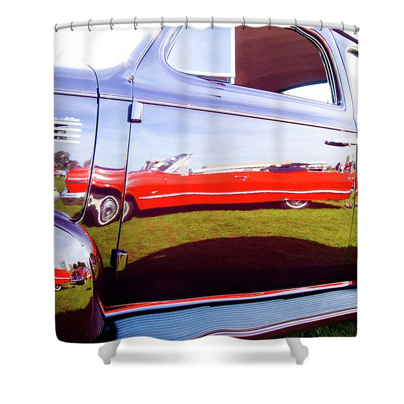 Car Shower Curtain featuring the photograph Automotive Reflections #1 by Rich S