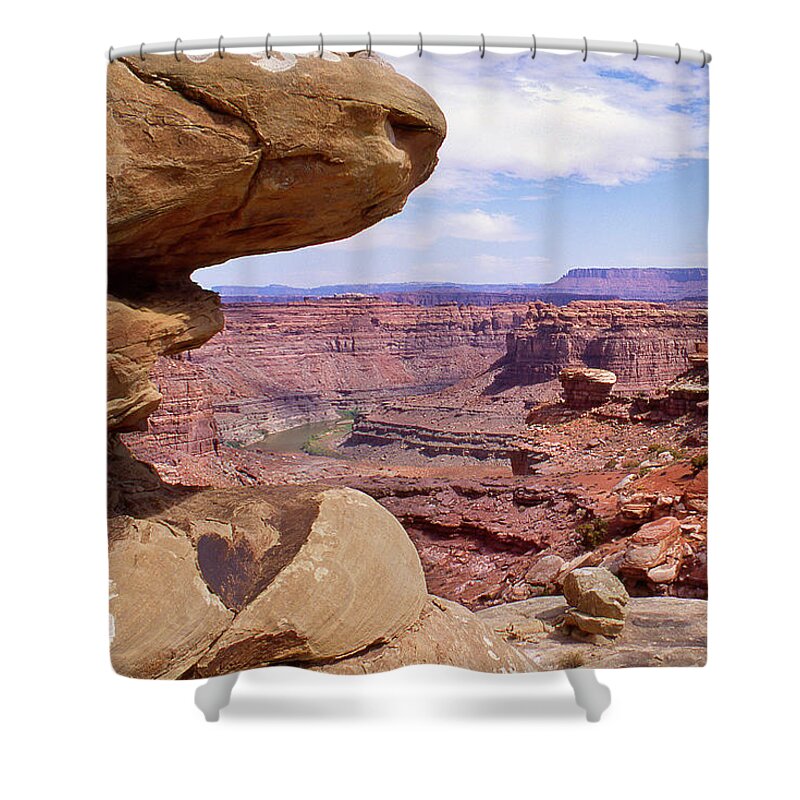Desert Shower Curtain featuring the photograph Backroads Utah 5 #1 by Mike McGlothlen