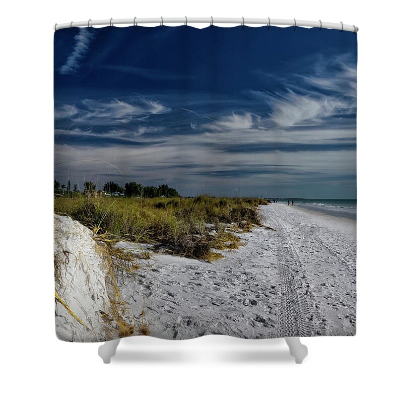 Anna Maria Island Shower Curtain featuring the photograph Bean Point by ARTtography by David Bruce Kawchak