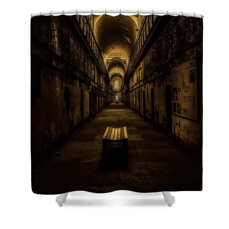 Cell Block 7 Shower Curtain featuring the photograph Cell Block 7 #1 by Mountain Dreams