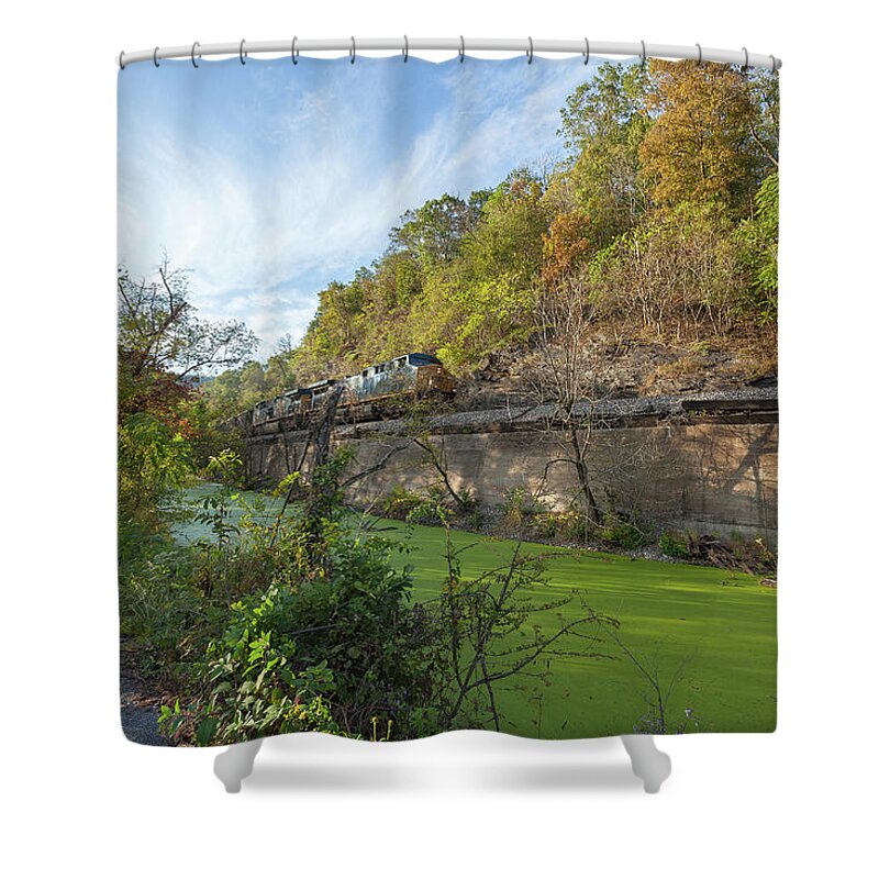 C&o Canal Shower Curtain featuring the photograph Chesapeake and Ohio Canal Towpath #1 by Chris Spencer