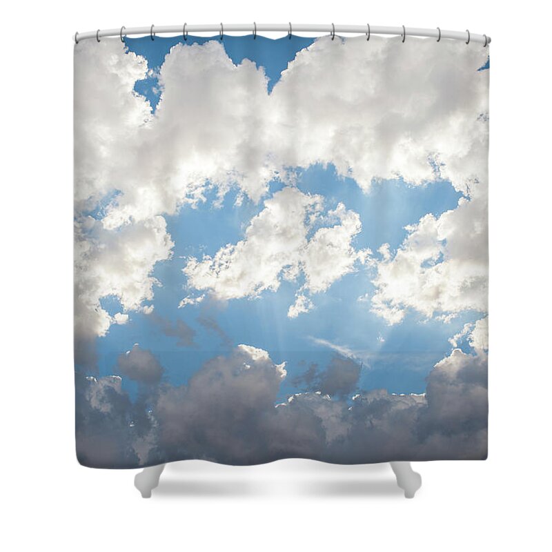 Scenics Shower Curtain featuring the photograph Clouds by Mary Lee Dereske