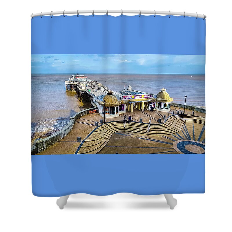 Cromer Shower Curtain featuring the photograph Cromer Pier Norfolk #1 by Gordon James