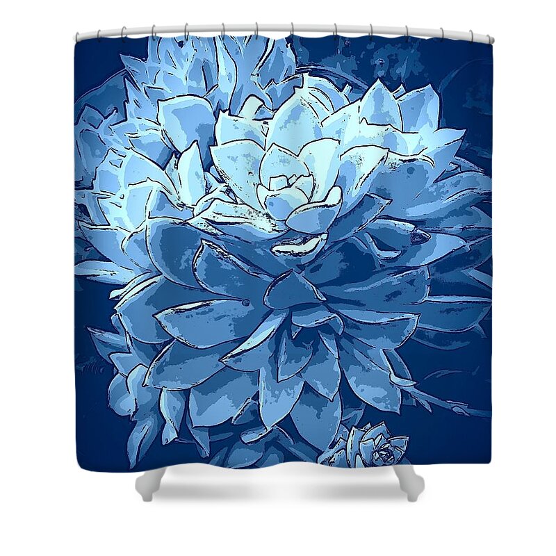 Plant Shower Curtain featuring the photograph Desert Rose Cluster #1 by Loraine Yaffe