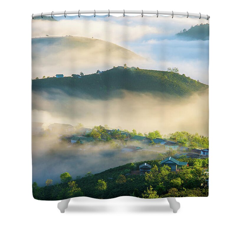 Awesome Shower Curtain featuring the photograph Fairy Village #1 by Khanh Bui Phu
