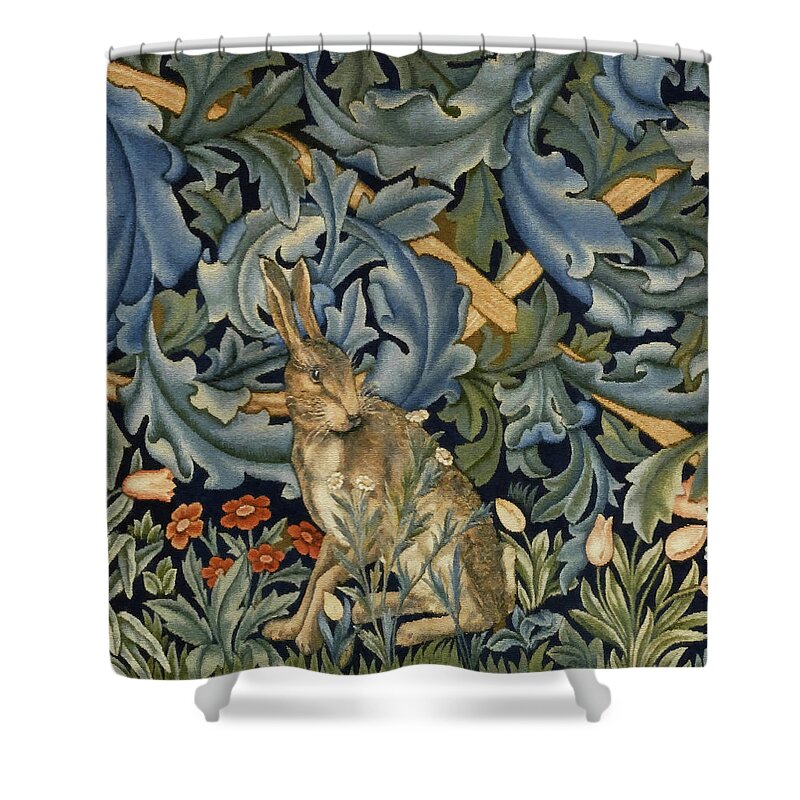 William Morris Shower Curtain featuring the painting Forest #1 by William Morris