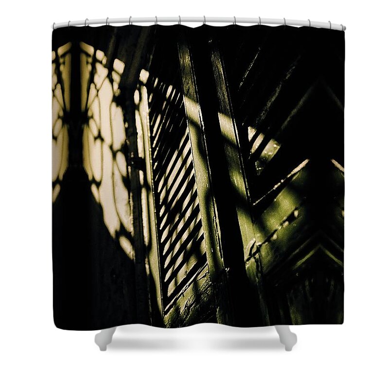 Carol Shower Curtain featuring the photograph French Quarter Doors by Carol Whaley Addassi