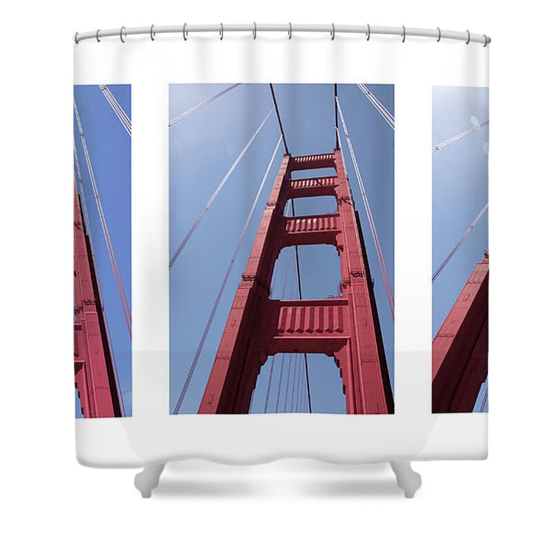 Golden Gate Bridge Art Shower Curtain featuring the photograph Golden Gate Bridge #1 by Paul Plaine