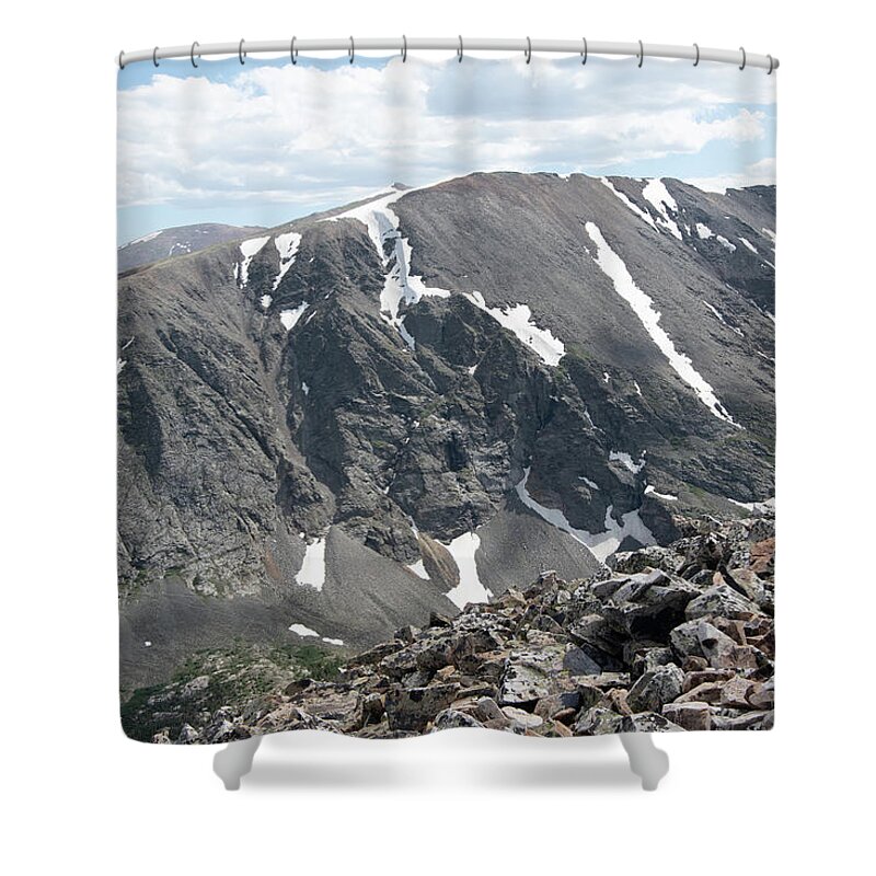 Nature Shower Curtain featuring the photograph Hiking 14er #1 by Nathan Wasylewski