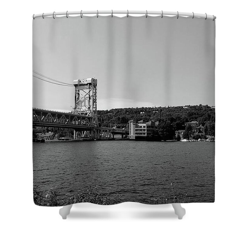 Houghton Shower Curtain featuring the photograph Houghton Michigan #1 by Fred Larucci