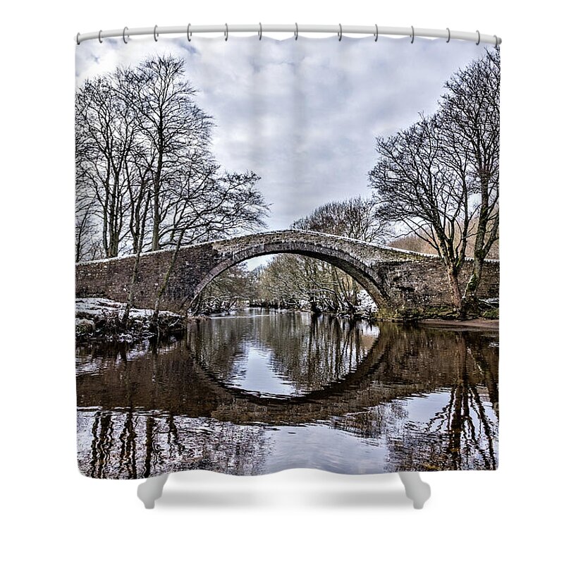 Uk Shower Curtain featuring the photograph Ivelet Bridge, Swaledale #1 by Tom Holmes Photography