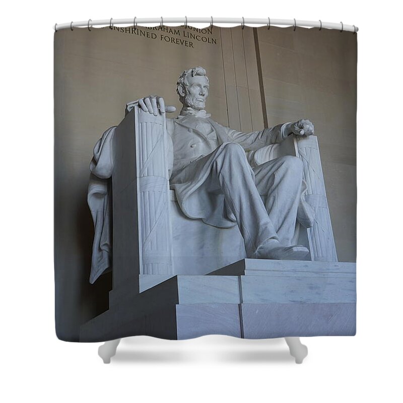  Shower Curtain featuring the photograph Lincoln Memorial #1 by Annamaria Frost