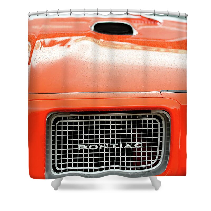 Pontiac Gto Shower Curtain featuring the photograph Ooooo Orange by Lens Art Photography By Larry Trager