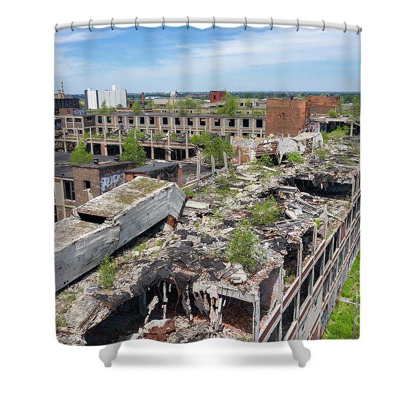 Auto Shower Curtain featuring the photograph Packard Plant #1 by Jim West