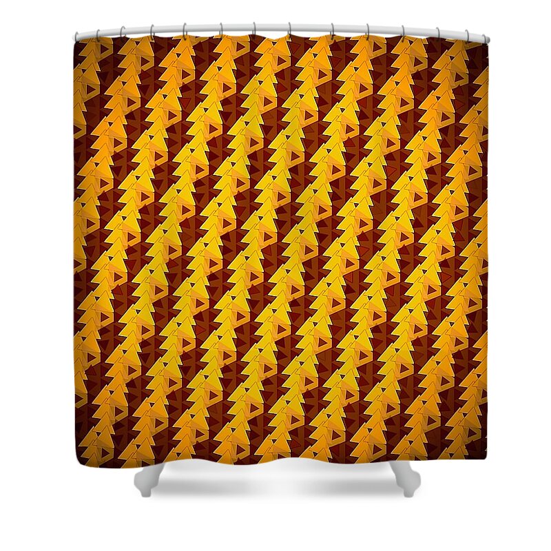 Abstract Shower Curtain featuring the digital art Pattern 5 #1 by Marko Sabotin