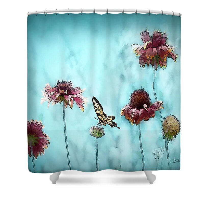 Garden Shower Curtain featuring the photograph Playing in the Garden by Shara Abel
