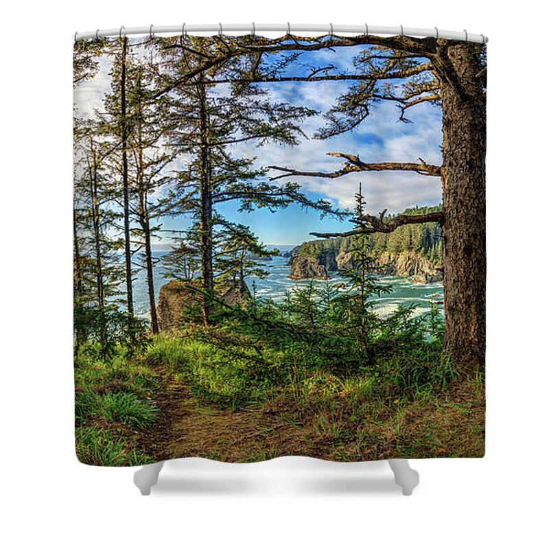 Pacific Northwest Shower Curtain featuring the photograph Point of View by ABeautifulSky Photography by Bill Caldwell