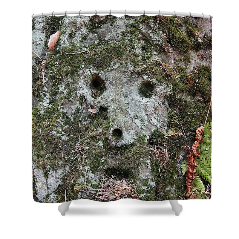 Relief Shower Curtain featuring the photograph Reliefs of Stone Hollow Road by Michal Boubin