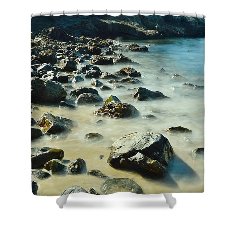 Sand Beach Shower Curtain featuring the photograph Sand Beach #3 by Steve Brown