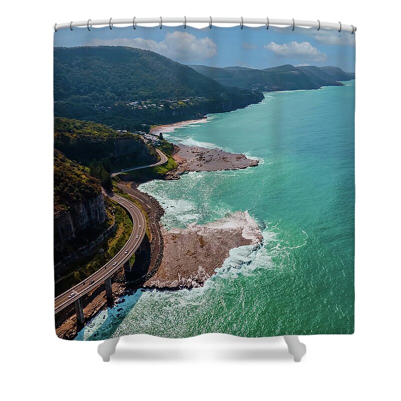 Bridge Shower Curtain featuring the photograph Sea Cliff Bridge No 6 by Andre Petrov