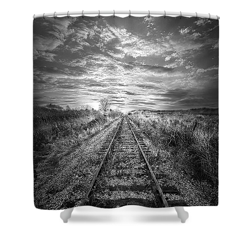Peace Shower Curtain featuring the photograph Stories to be Told #1 by Phil Koch