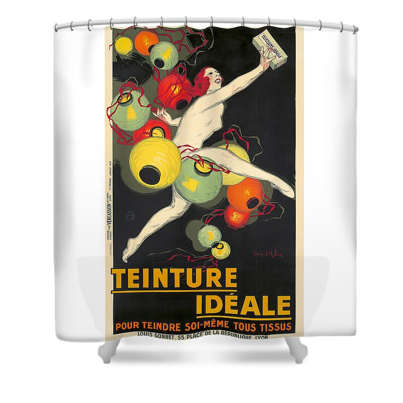 Jean D'ylen Shower Curtain featuring the painting Teinture Ideale #1 by Jean d'Ylen